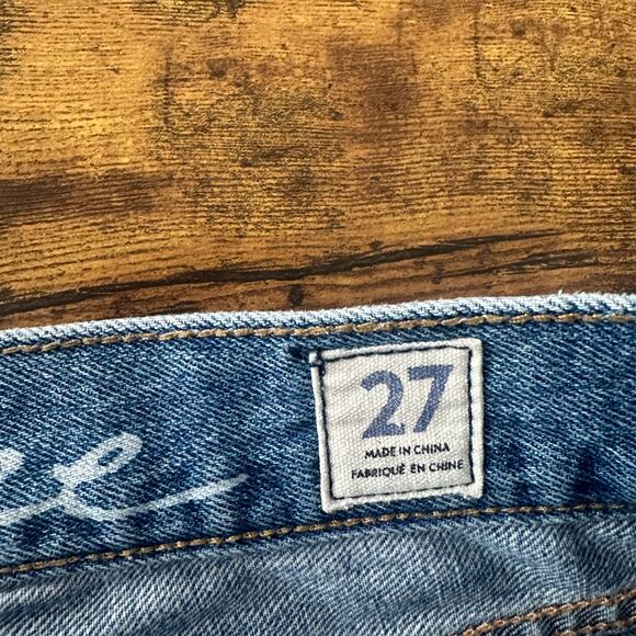 Free People blossom rigid skinny jeans size 27 high rise button fly distressed - Picture 9 of 15